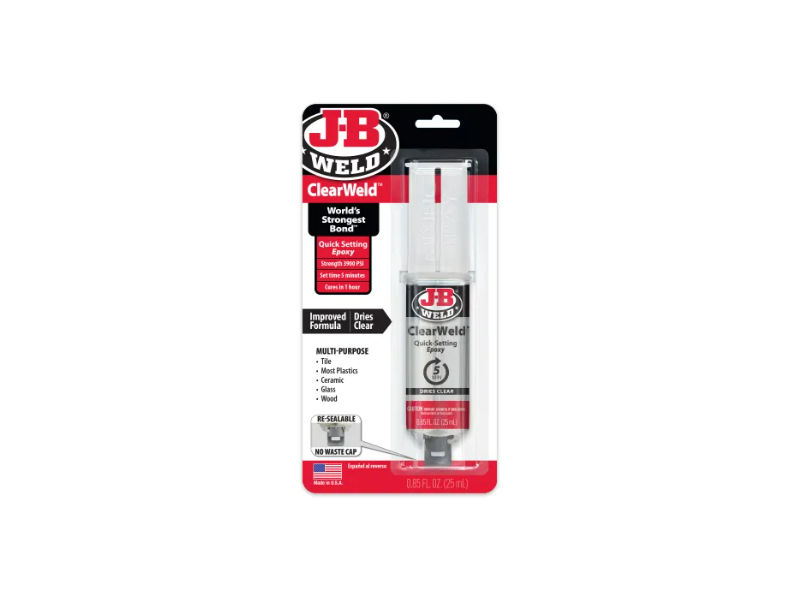 J-B Weld Clear Weld Epoxy 25 ml.