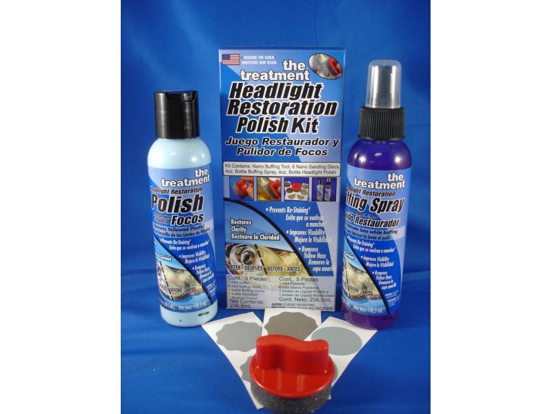 Treatment Headlight Restoration Polish Kit  236,5 ml.